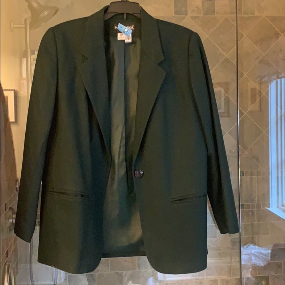 Green wool jackets size 6 petite